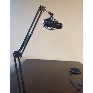 RGB Gaming Mic, TONOR USB PC Microphone with Adjustable Boom Arm